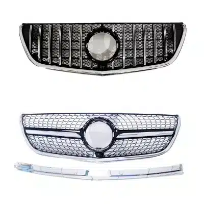 GT Style Front Grille Vertical Slat Radiator Mesh for Mercedes-Benz Vito W447 2021 GT Style Front Grille Vertical Slat Radiator Mesh for Mercedes-Benz Vito W447 2021