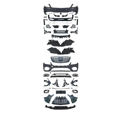 Front Body Kit Bumper System Upgraded S63 S65 Style for Mercedes-Benz S-Class W222 Front Body Kit Bumper System Upgraded S63 S65 Style for Mercedes-Benz S-Class W222