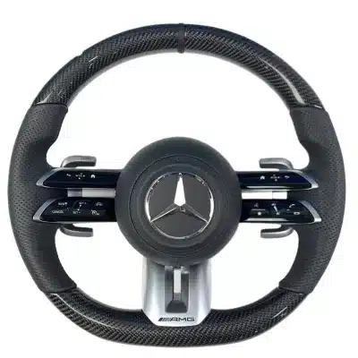 Carbon Fiber Steering Wheel Assembly AMG Dragonfly Style Replacement for Mercedes-Benz