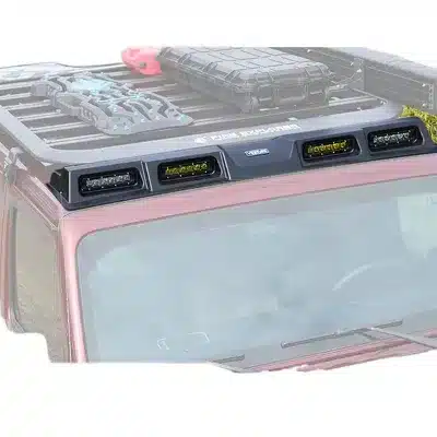 Roof LED Searchlight Spoiler with Quad Pod Lights for Jeep Wrangler JL and Gladiator JT Off-Road Exterior Accessories