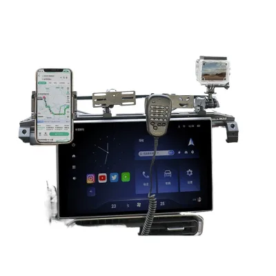 Center Console Dashboard Rail Mount Bracket with Multi-functional Phone and Walkie-Talkie Holder for Jetour Traveller T2 Center Console Dashboard Rail Mount Bracket with Multi-functional Phone and Walkie-Talkie Holder for Jetour Traveller T2