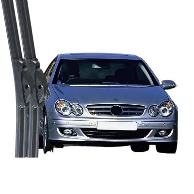All-Season Frameless Windshield Wiper Blades for Mercedes-Benz CLK 280 Soft Rubber Silent Strip Wiper Set All-Season Frameless Windshield Wiper Blades for Mercedes-Benz CLK 280 Soft Rubber Silent Strip Wiper Set