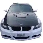 Carbon Fiber Body Kit Set for BMW 3 Series E90 2005-2008 Pre-LCI Front Lip Side Skirts Rear Diffuser Spoiler and Hood