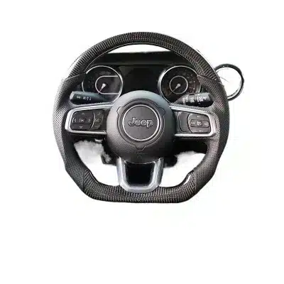 18-23 Wrangler JL Sahara 4XE carbon fiber steering wheel assembly modified with heated steering wheel 18-23 Wrangler JL Sahara 4XE carbon fiber steering wheel assembly modified with heated steering wheel