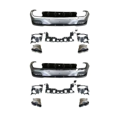 Rear Bumper Diffuser Lip with Exhaust Muffler Tips Compatible for Mercedes-Benz GLE Coupe 改装 GLE63 GLE53 Style Rear Bumper Diffuser Lip with Exhaust Muffler Tips Compatible for Mercedes-Benz GLE Coupe 改装 GLE63 GLE53 Style