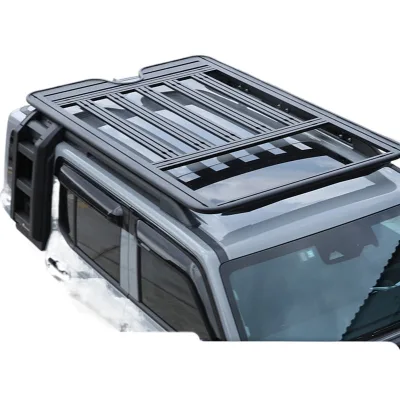 Aluminum Alloy Roof Rack Basket with Folding Ladder and Expansion Platform for Tank 300 Off-Road Accessories Aluminum Alloy Roof Rack Basket with Folding Ladder and Expansion Platform for Tank 300 Off-Road Accessories