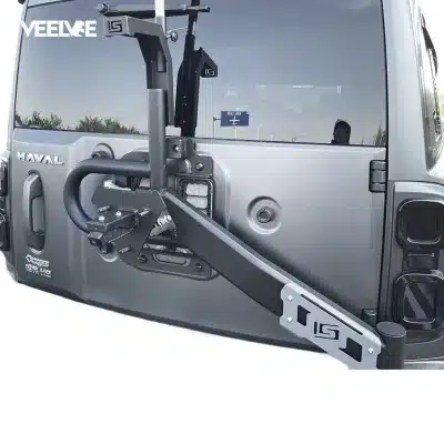 24 Second-Generation Haval H9 Linkage Spare Tire Bracket Modified Rear Tailgate Reinforcement License Plate Holder Top Tire Accessories 24 Second-Generation Haval H9 Linkage Spare Tire Bracket Modified Rear Tailgate Reinforcement License Plate Holder Top Tire Accessories