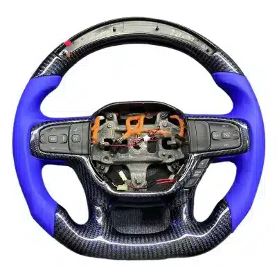Carbon Fiber Steering Wheel Modification for Dodge Ram TRX Interior Upgrade Carbon Fiber Steering Wheel Modification for Dodge Ram TRX Interior Upgrade