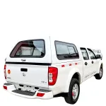 Pickup Truck Bed Cover Rear High Top Lid with Sliding Window