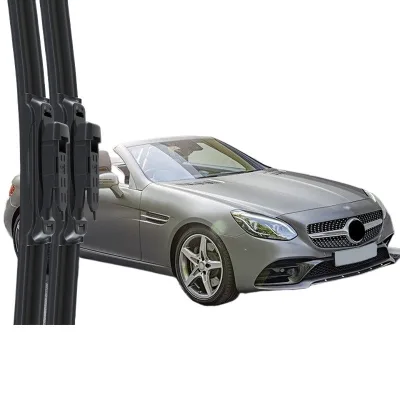 All-Season Frameless Windshield Wiper Blades for Mercedes-Benz SLC300 Front Window Premium Silent Rubber Strip All-Season Frameless Windshield Wiper Blades for Mercedes-Benz SLC300 Front Window Premium Silent Rubber Strip