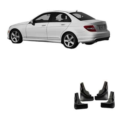 Soft Rubber Mud Flaps Splash Guards for Mercedes-Benz C-Class W204 Sport Sedan 2008-2014 Soft Rubber Mud Flaps Splash Guards for Mercedes-Benz C-Class W204 Sport Sedan 2008-2014
