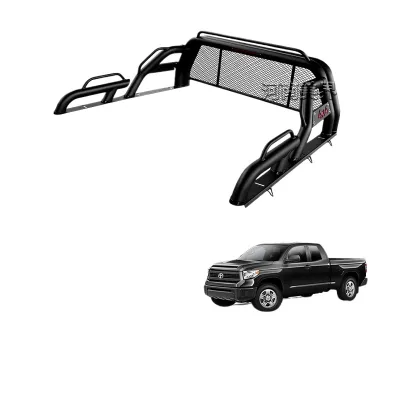 Heavy-Duty Steel Roll Bar Chase Rack compatible with Toyota Tundra and Tacoma Pickup Trucks Heavy-Duty Steel Roll Bar Chase Rack compatible with Toyota Tundra and Tacoma Pickup Trucks