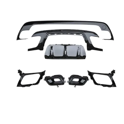 Rear Bumper Diffuser Lip and Exhaust Muffler Tips Conversion Kit for Range Rover Velar Rear Bumper Diffuser Lip and Exhaust Muffler Tips Conversion Kit for Range Rover Velar