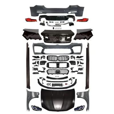 Body Kit Conversion Set Compatible with BMW 5 Series F10 F18 to G30 G38 Look Front Bumper Grille Assembly Body Kit Conversion Set Compatible with BMW 5 Series F10 F18 to G30 G38 Look Front Bumper Grille Assembly