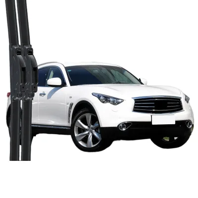 All-Season Frameless Windshield Wiper Blades with Silent Rubber Strip for Infiniti QX70 All-Season Frameless Windshield Wiper Blades with Silent Rubber Strip for Infiniti QX70