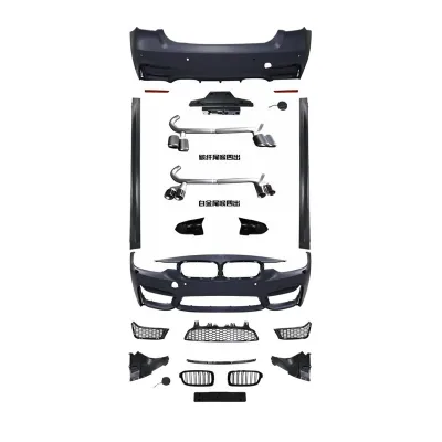 M-TECH M3 Body Kit Conversion Set Side Skirts Fenders Hood and Bumpers for BMW 3 Series F30 F35