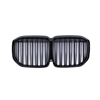 X7M Style Front Bumper Grille for BMW X7 G07 LCI Double Slat Kidney Grill Radiator Guard Black X7M Style Front Bumper Grille for BMW X7 G07 LCI Double Slat Kidney Grill Radiator Guard Black