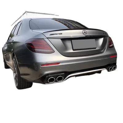 Rear Bumper Diffuser and Exhaust Tips Kit E53 Style for Mercedes-Benz E-Class W213 Rear Bumper Diffuser and Exhaust Tips Kit E53 Style for Mercedes-Benz E-Class W213