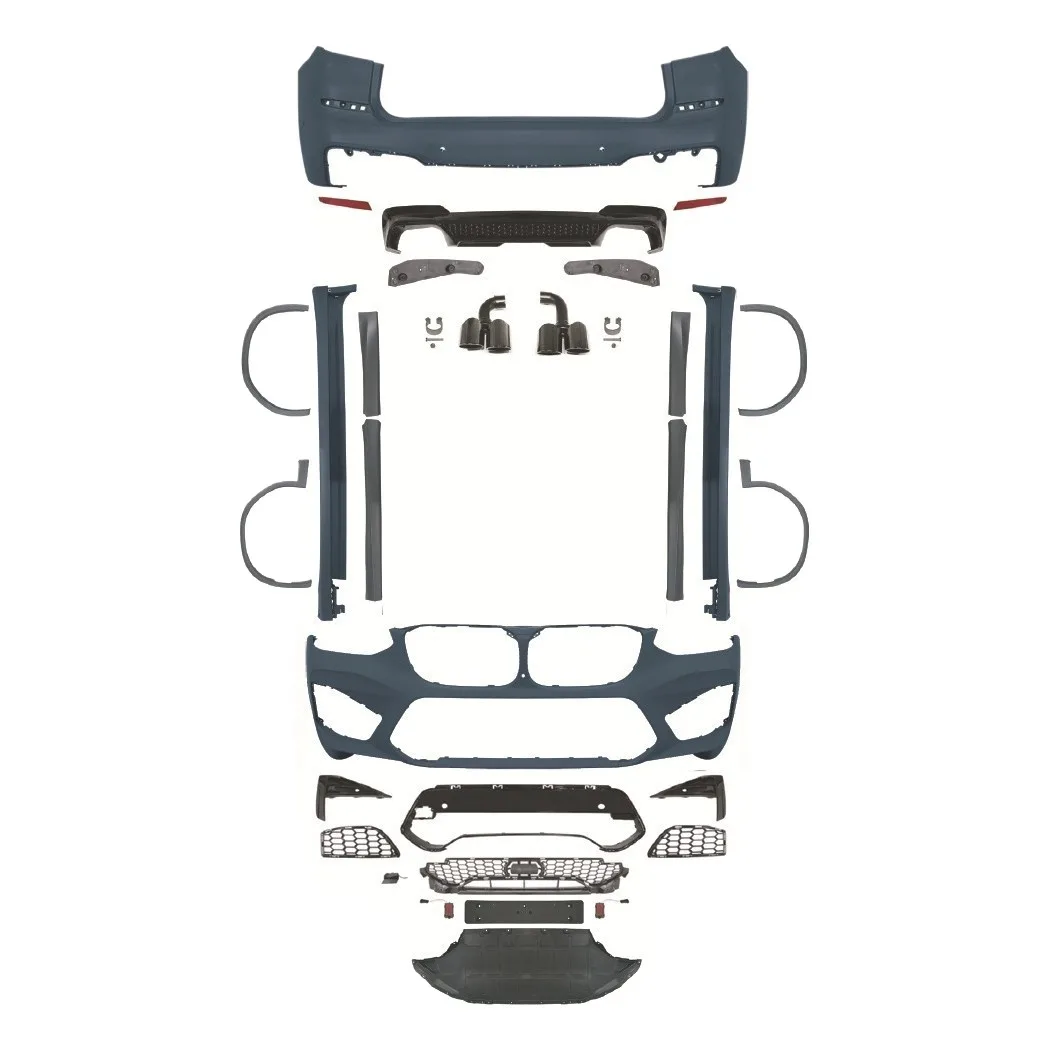 Front and Rear Bumper Body Kit for BMW X3 G01 2018-2021 X3M Style Conversion Exterior Upgrade