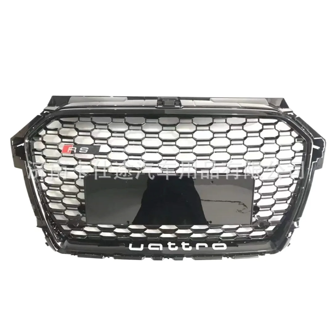 Front Bumper Grille RS1 Style Mesh Grill for Audi A1 2015-2018