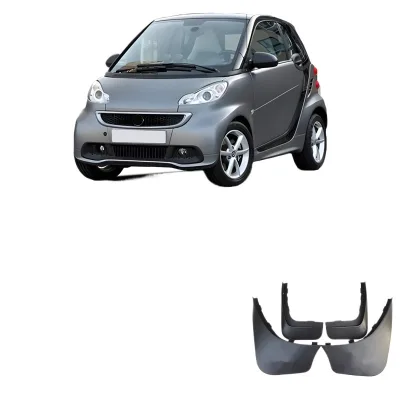 Soft Rubber Car Mud Guards Front and Rear Splash Guards for Mercedes-Benz Smart Fortwo 2013-2015