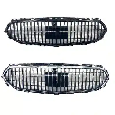 Front Bumper Grille Maybach Style Chrome Grille Compatible with Mercedes-Benz E-Class W213 2021-2023 Facelift