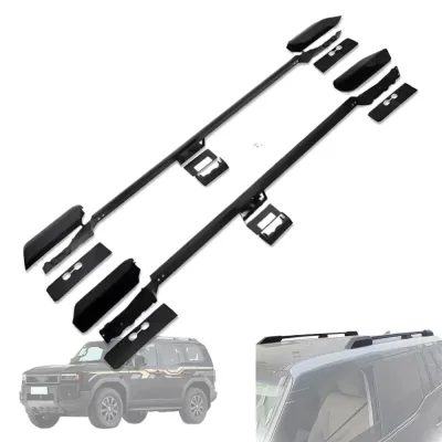 Heavy-Duty Roof Rack Cross Bars for Toyota Land Cruiser Prado LC250 2024 Models, High-Strength Cargo Roof Rails Heavy-Duty Roof Rack Cross Bars for Toyota Land Cruiser Prado LC250 2024 Models, High-Strength Cargo Roof Rails