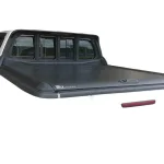 Retractable Tonneau Cover for Pickup Truck Bed, Manual Roll-Up Lid, Waterproof