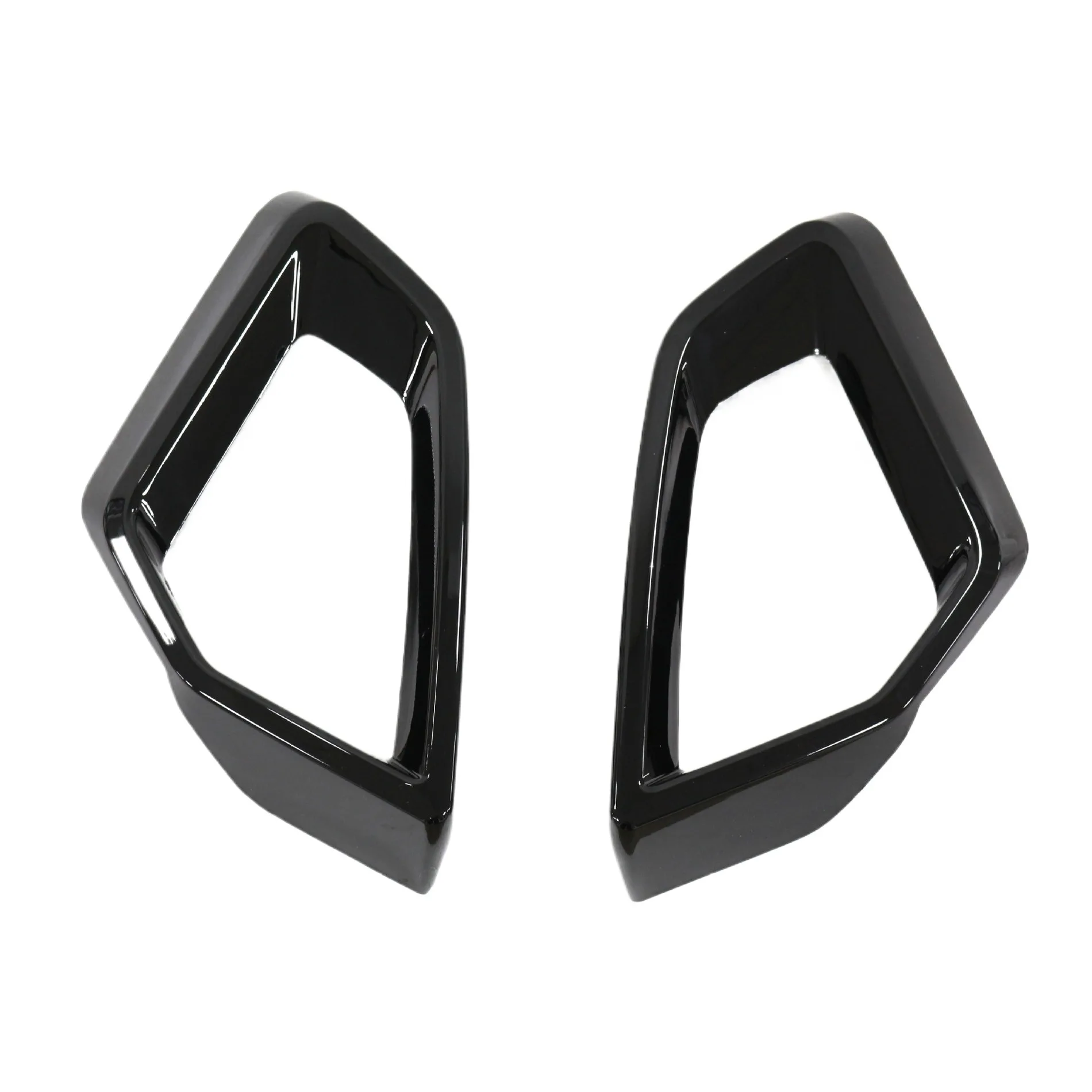 Front Bumper Air Intake Mesh Grill Trim Gloss Black Fog Light Cover Accents for BMW X5 G05