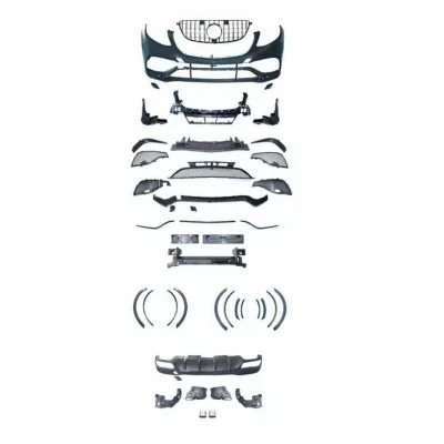 Front and Rear Bumper Body Kit for Mercedes-Benz GLE-Class W166 AMG GLE63 Style Conversion Front and Rear Bumper Body Kit for Mercedes-Benz GLE-Class W166 AMG GLE63 Style Conversion