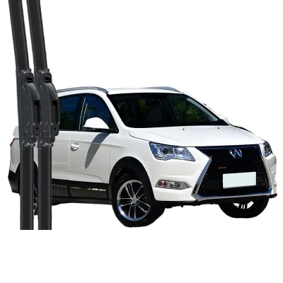 Boneless Silent Rubber Wiper Blades Set for BAIC Weiwang M60 Exterior Front Windshield Boneless Silent Rubber Wiper Blades Set for BAIC Weiwang M60 Exterior Front Windshield