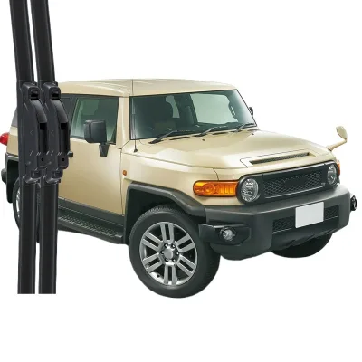 Frameless Windshield Wiper Blades for Toyota FJ Cruiser All-Season Silent Rubber Strip Set Frameless Windshield Wiper Blades for Toyota FJ Cruiser All-Season Silent Rubber Strip Set