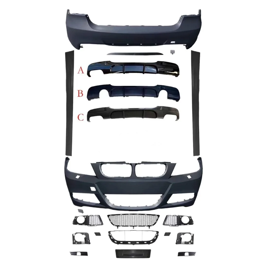 M-Tech Style Front and Rear Bumper Body Kit for BMW 3 Series E90 2005-2012 Sedan