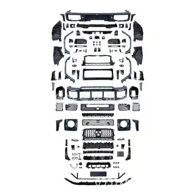 W465 Body Kit Carbon Fiber Style Front Bumper and Grille Conversion Compatible with Mercedes-Benz G-Class 2025 W464 W465 Brabus Style W465 Body Kit Carbon Fiber Style Front Bumper and Grille Conversion Compatible with Mercedes-Benz G-Class 2025 W464 W465 Brabus Style