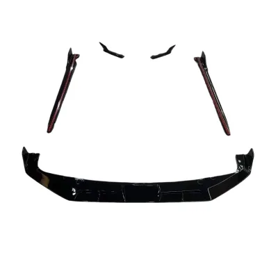 Glossy Black Body Kit Components Set for BMW X5M F95 LCI Including Front Lip Side Skirts and Rear Bumper Aprons Glossy Black Body Kit Components Set for BMW X5M F95 LCI Including Front Lip Side Skirts and Rear Bumper Aprons