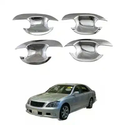 Chrome Exterior Door Handle Bowl Protector Trim for Toyota Crown 2003-2007 (12th Generation) Chrome Exterior Door Handle Bowl Protector Trim for Toyota Crown 2003-2007 (12th Generation)