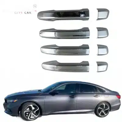 Chrome Exterior Side Door Handle Covers Trim for Honda Accord 2018 High Gloss ABS Plated Frame Accessories Chrome Exterior Side Door Handle Covers Trim for Honda Accord 2018 High Gloss ABS Plated Frame Accessories