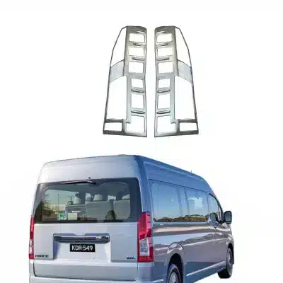 Chrome Rear Tail Light Frame Cover Trim for Toyota Hiace 300 Series 2019-2022 Chrome Rear Tail Light Frame Cover Trim for Toyota Hiace 300 Series 2019-2022