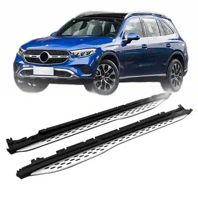 Aluminum Running Boards Side Steps with Anti-Slip Studs for GLC-Class X254 SUV LWB 2023 Aluminum Running Boards Side Steps with Anti-Slip Studs for GLC-Class X254 SUV LWB 2023