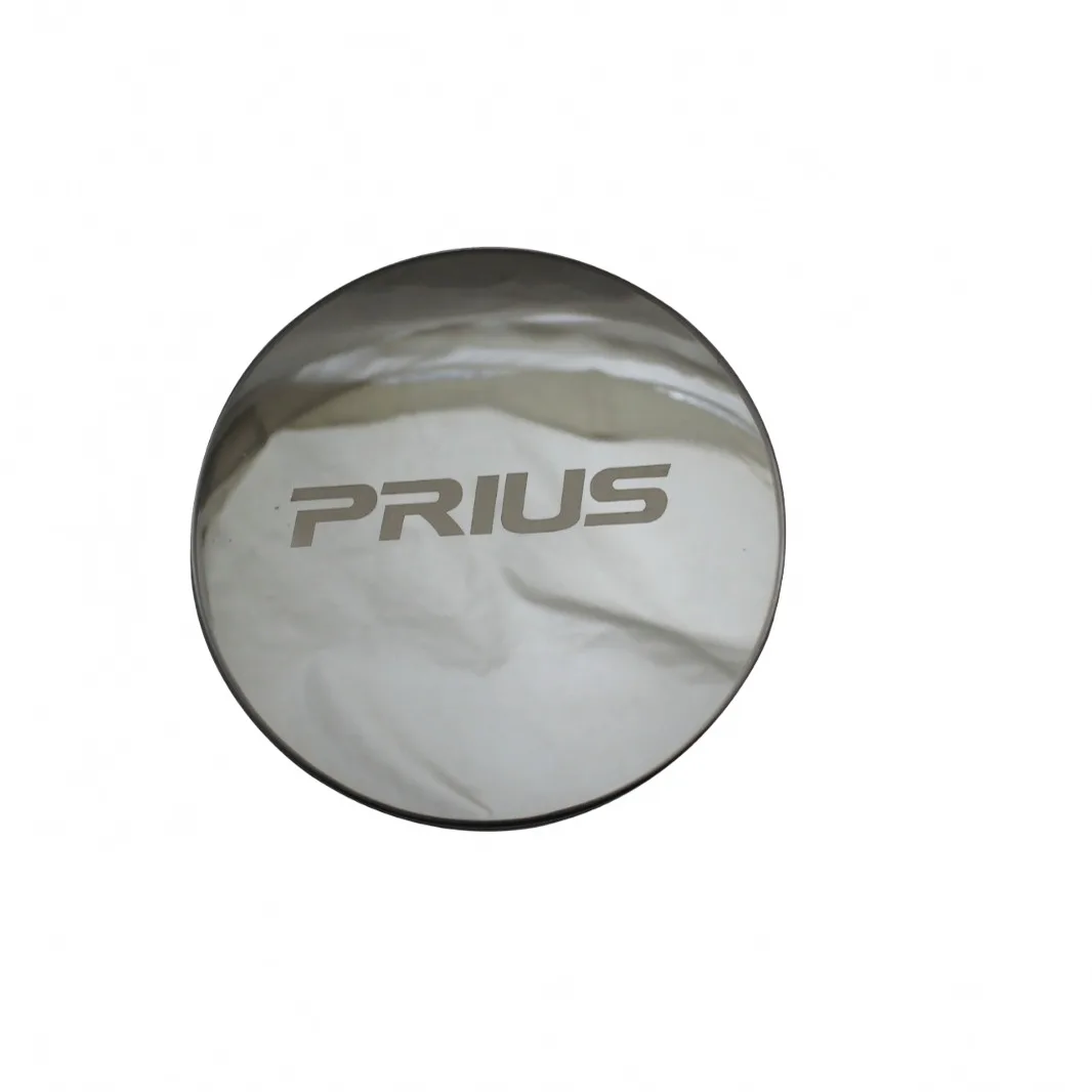 Stainless Steel Fuel tank Cover Trim Silver Gas Tank Cap Sticker for Toyota Prius 30 Series 2010
