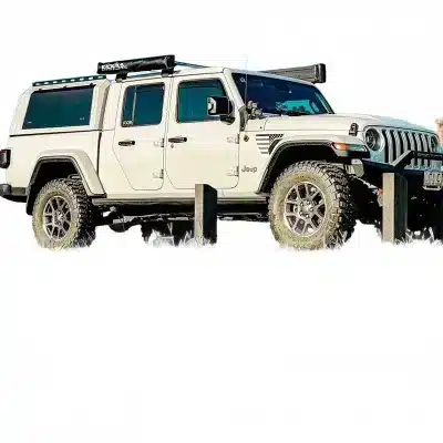 Heavy-Duty Tri-Fold Hard Truck Bed Tonneau Cover with Storage Rack Rails for Jeep Gladiator Pickup Heavy-Duty Tri-Fold Hard Truck Bed Tonneau Cover with Storage Rack Rails for Jeep Gladiator Pickup