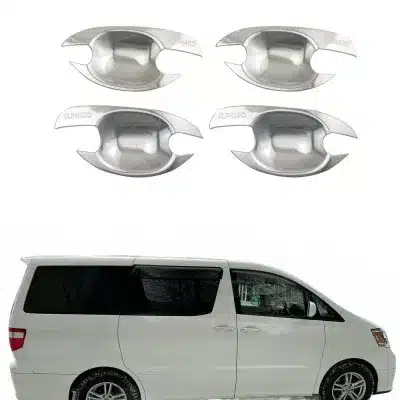 Outer Door Handle Bowl Trims Cover for Toyota Alphard 10 Series 2003-2007 Chrome Plated ABS Exterior Styling Accessories Outer Door Handle Bowl Trims Cover for Toyota Alphard 10 Series 2003-2007 Chrome Plated ABS Exterior Styling Accessories