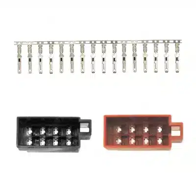 ISO Radio Wiring Harness Connector Set with Metal Terminals and Housing for Volkswagen