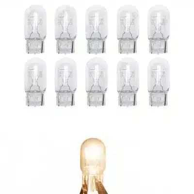 7440 T20 1881 Halogen Bulb 12V 21W Warm White Signal and Tail Light for Automotive