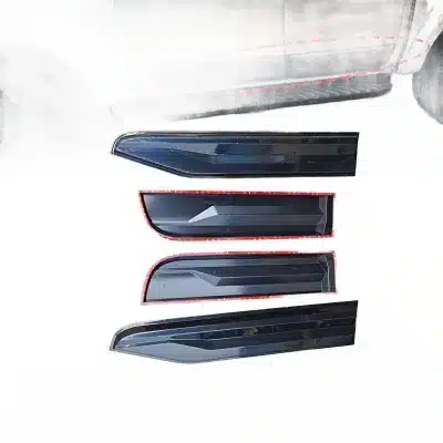 Matte Black Side Door Cladding Body Molding Protectors for Ford Ranger T9 2022-2023 Matte Black Side Door Cladding Body Molding Protectors for Ford Ranger T9 2022-2023