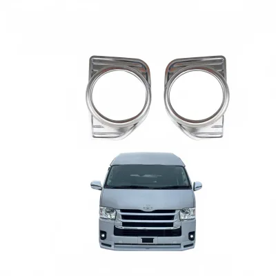 Front Fog Light Covers with Chrome Plating Trim for Toyota HiAce 200 Series 2014-2018 Front Fog Light Covers with Chrome Plating Trim for Toyota HiAce 200 Series 2014-2018