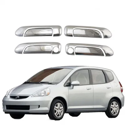 Outer Door Handle Covers for Honda Fit 2003-2006 and City, Chrome Finished ABS Protective Trim Accessories Outer Door Handle Covers for Honda Fit 2003-2006 and City, Chrome Finished ABS Protective Trim Accessories