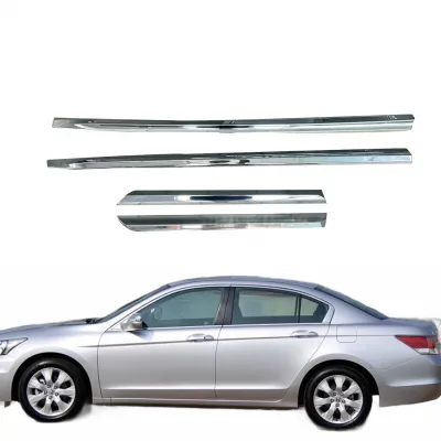 Chrome Door Side Body Trim Molding Strips ABS Electroplated Protective Guard for Honda Accord 2011 Chrome Door Side Body Trim Molding Strips ABS Electroplated Protective Guard for Honda Accord 2011