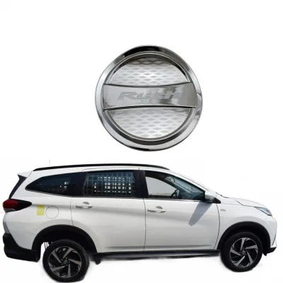 Exterior Fuel Tank Cap Cover for Toyota Rush 2018-2022, Chrome ABS Gas Tank Door Lid Trim, Automotive Exterior Accessories
