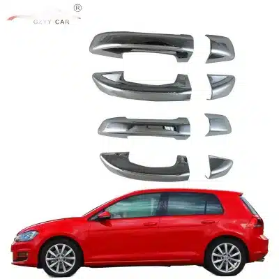 Chrome Exterior Door Handle Cover Trim for VW Golf MK7 2014-up Electroplated Decorative Accessories Chrome Exterior Door Handle Cover Trim for VW Golf MK7 2014-up Electroplated Decorative Accessories